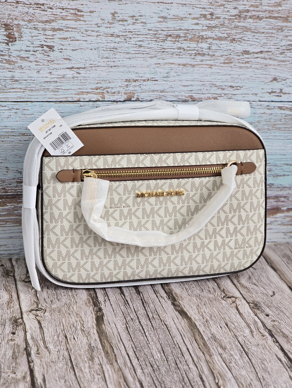 *NWT* MICHAEL KORS Jet Set Large Logo Crossbody Bag